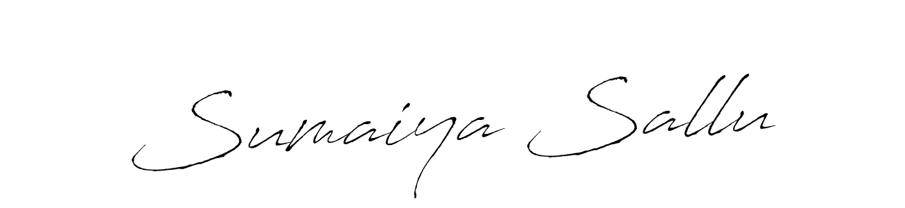 The best way (Antro_Vectra) to make a short signature is to pick only two or three words in your name. The name Sumaiya Sallu include a total of six letters. For converting this name. Sumaiya Sallu signature style 6 images and pictures png