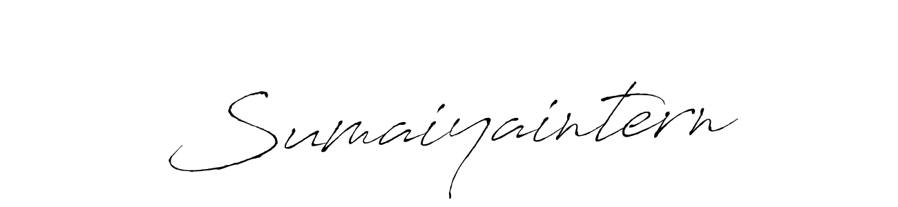 Create a beautiful signature design for name Sumaiyaintern. With this signature (Antro_Vectra) fonts, you can make a handwritten signature for free. Sumaiyaintern signature style 6 images and pictures png