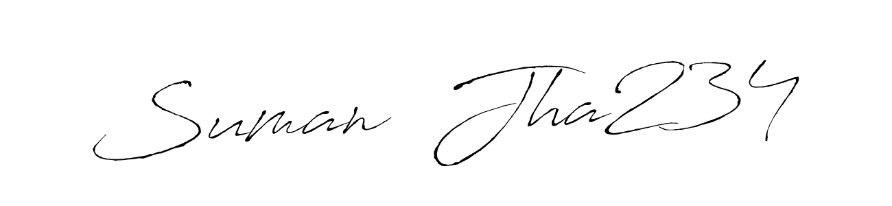 It looks lik you need a new signature style for name Suman  Jha234. Design unique handwritten (Antro_Vectra) signature with our free signature maker in just a few clicks. Suman  Jha234 signature style 6 images and pictures png
