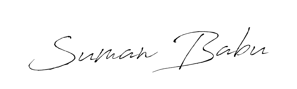 It looks lik you need a new signature style for name Suman Babu. Design unique handwritten (Antro_Vectra) signature with our free signature maker in just a few clicks. Suman Babu signature style 6 images and pictures png
