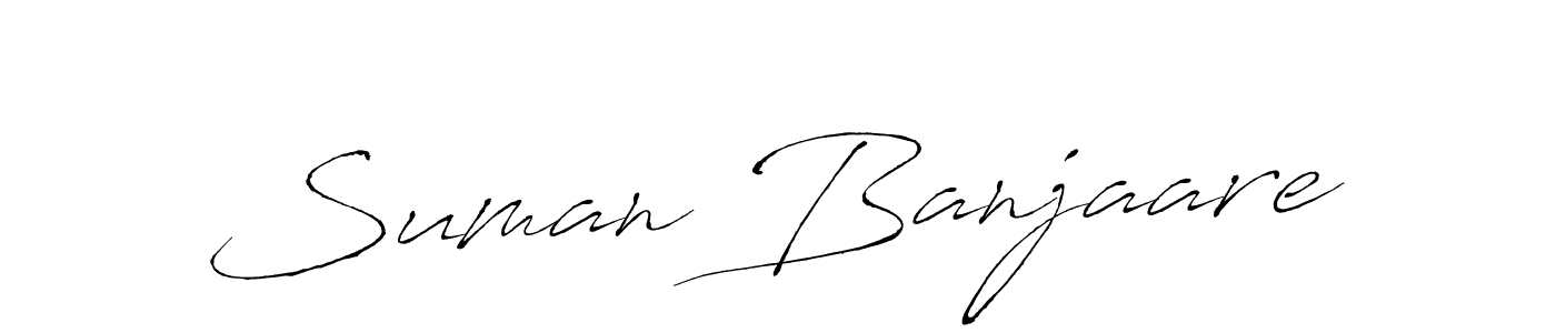 You should practise on your own different ways (Antro_Vectra) to write your name (Suman Banjaare) in signature. don't let someone else do it for you. Suman Banjaare signature style 6 images and pictures png