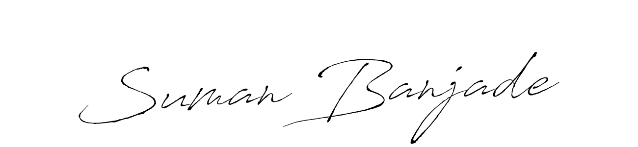 How to make Suman Banjade signature? Antro_Vectra is a professional autograph style. Create handwritten signature for Suman Banjade name. Suman Banjade signature style 6 images and pictures png