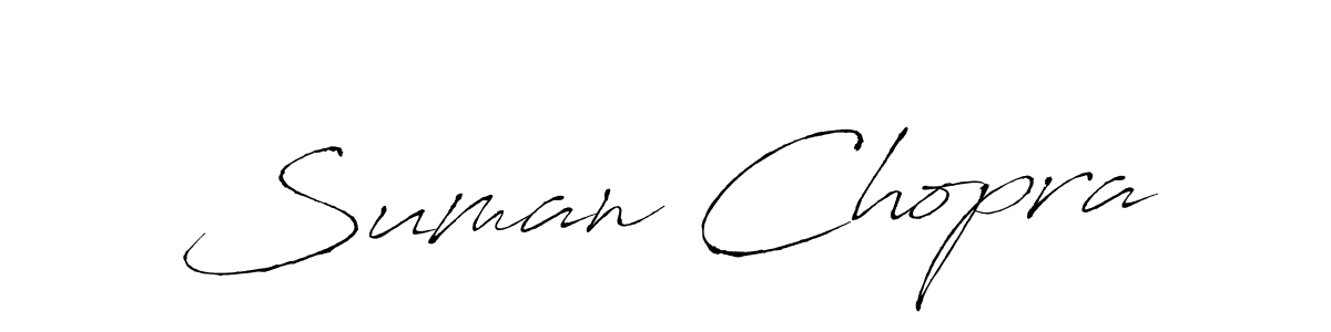 Create a beautiful signature design for name Suman Chopra. With this signature (Antro_Vectra) fonts, you can make a handwritten signature for free. Suman Chopra signature style 6 images and pictures png