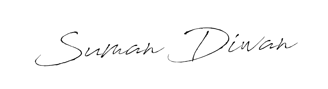 Use a signature maker to create a handwritten signature online. With this signature software, you can design (Antro_Vectra) your own signature for name Suman Diwan. Suman Diwan signature style 6 images and pictures png
