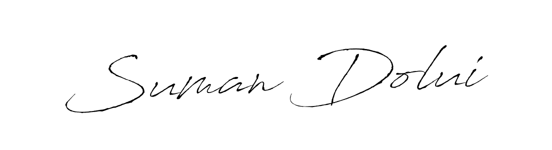 How to make Suman Dolui signature? Antro_Vectra is a professional autograph style. Create handwritten signature for Suman Dolui name. Suman Dolui signature style 6 images and pictures png