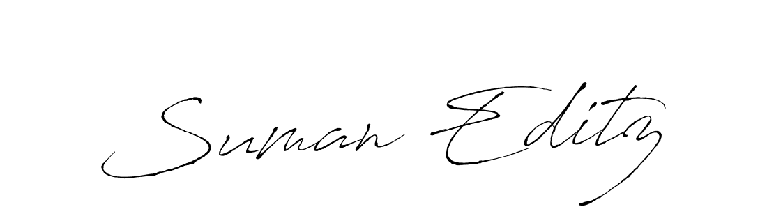 The best way (Antro_Vectra) to make a short signature is to pick only two or three words in your name. The name Suman Editz include a total of six letters. For converting this name. Suman Editz signature style 6 images and pictures png