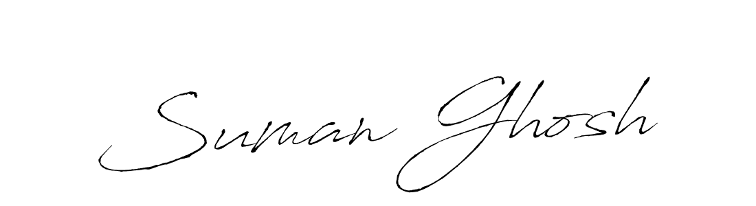 Suman Ghosh stylish signature style. Best Handwritten Sign (Antro_Vectra) for my name. Handwritten Signature Collection Ideas for my name Suman Ghosh. Suman Ghosh signature style 6 images and pictures png