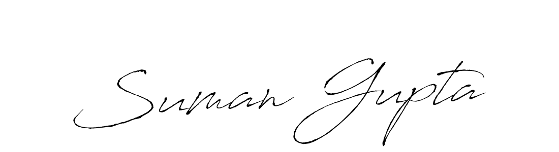 Make a beautiful signature design for name Suman Gupta. With this signature (Antro_Vectra) style, you can create a handwritten signature for free. Suman Gupta signature style 6 images and pictures png