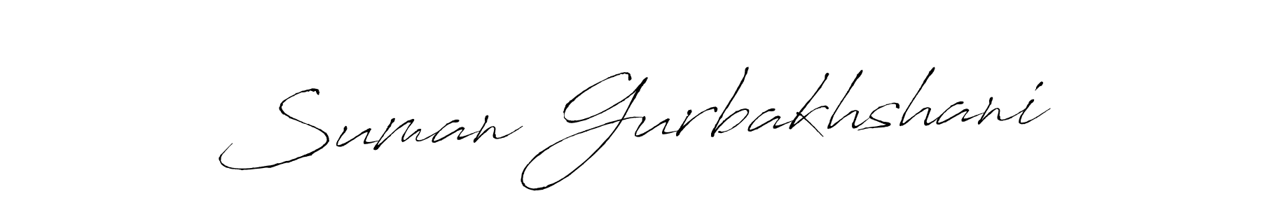 Antro_Vectra is a professional signature style that is perfect for those who want to add a touch of class to their signature. It is also a great choice for those who want to make their signature more unique. Get Suman Gurbakhshani name to fancy signature for free. Suman Gurbakhshani signature style 6 images and pictures png