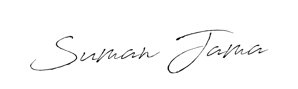 How to make Suman Jama name signature. Use Antro_Vectra style for creating short signs online. This is the latest handwritten sign. Suman Jama signature style 6 images and pictures png