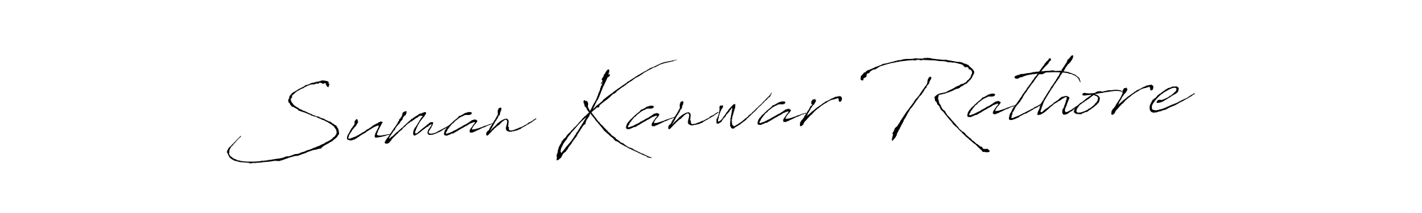 How to make Suman Kanwar Rathore signature? Antro_Vectra is a professional autograph style. Create handwritten signature for Suman Kanwar Rathore name. Suman Kanwar Rathore signature style 6 images and pictures png