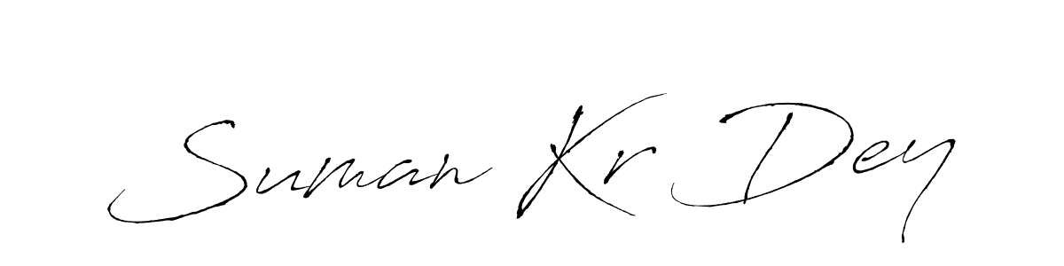 You should practise on your own different ways (Antro_Vectra) to write your name (Suman Kr Dey) in signature. don't let someone else do it for you. Suman Kr Dey signature style 6 images and pictures png