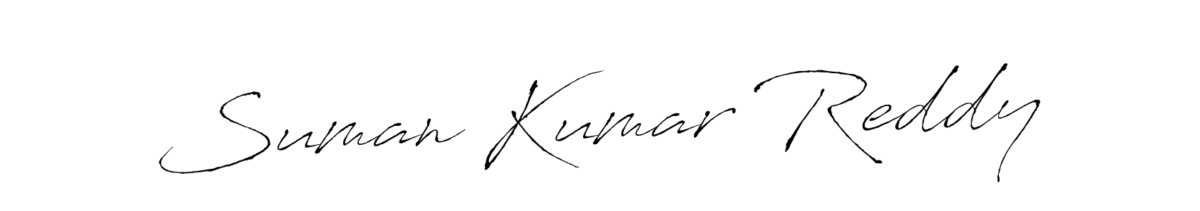 How to make Suman Kumar Reddy signature? Antro_Vectra is a professional autograph style. Create handwritten signature for Suman Kumar Reddy name. Suman Kumar Reddy signature style 6 images and pictures png