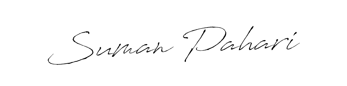 Suman Pahari stylish signature style. Best Handwritten Sign (Antro_Vectra) for my name. Handwritten Signature Collection Ideas for my name Suman Pahari. Suman Pahari signature style 6 images and pictures png