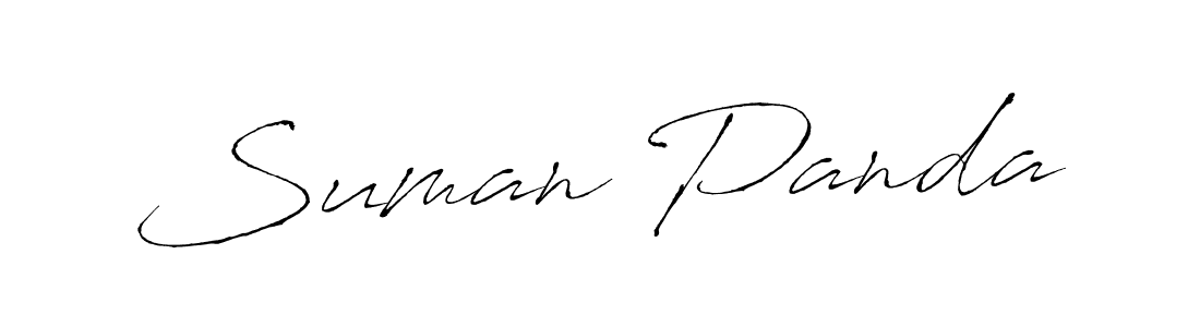 How to make Suman Panda name signature. Use Antro_Vectra style for creating short signs online. This is the latest handwritten sign. Suman Panda signature style 6 images and pictures png