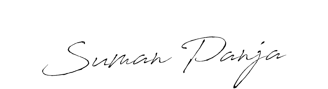 You should practise on your own different ways (Antro_Vectra) to write your name (Suman Panja) in signature. don't let someone else do it for you. Suman Panja signature style 6 images and pictures png