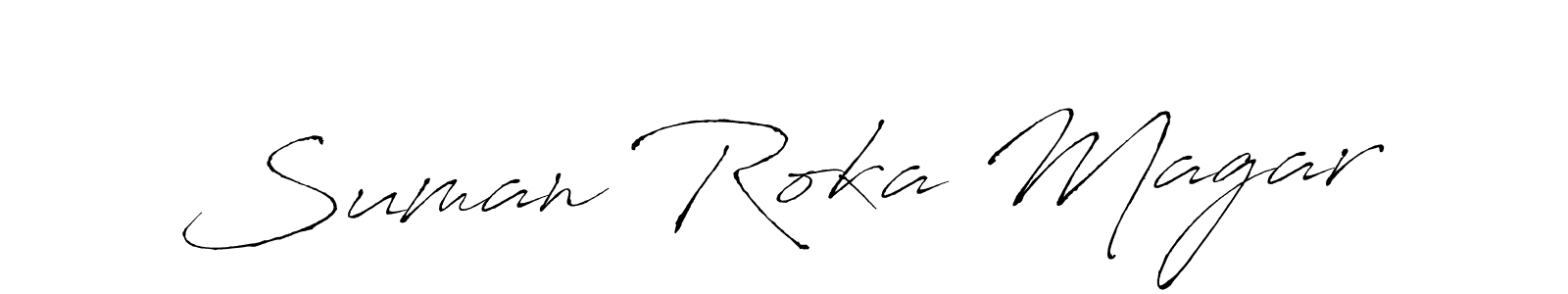 This is the best signature style for the Suman Roka Magar name. Also you like these signature font (Antro_Vectra). Mix name signature. Suman Roka Magar signature style 6 images and pictures png