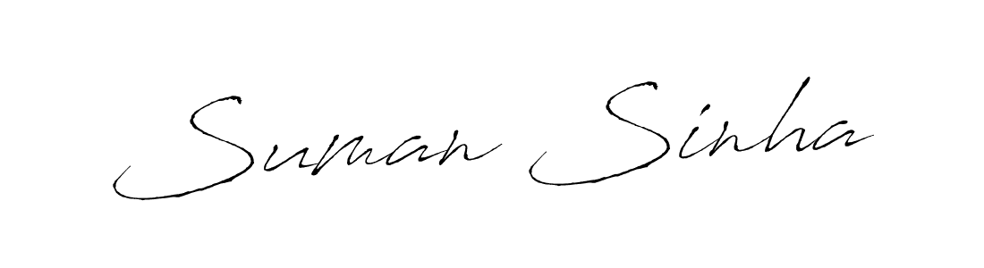 Suman Sinha stylish signature style. Best Handwritten Sign (Antro_Vectra) for my name. Handwritten Signature Collection Ideas for my name Suman Sinha. Suman Sinha signature style 6 images and pictures png