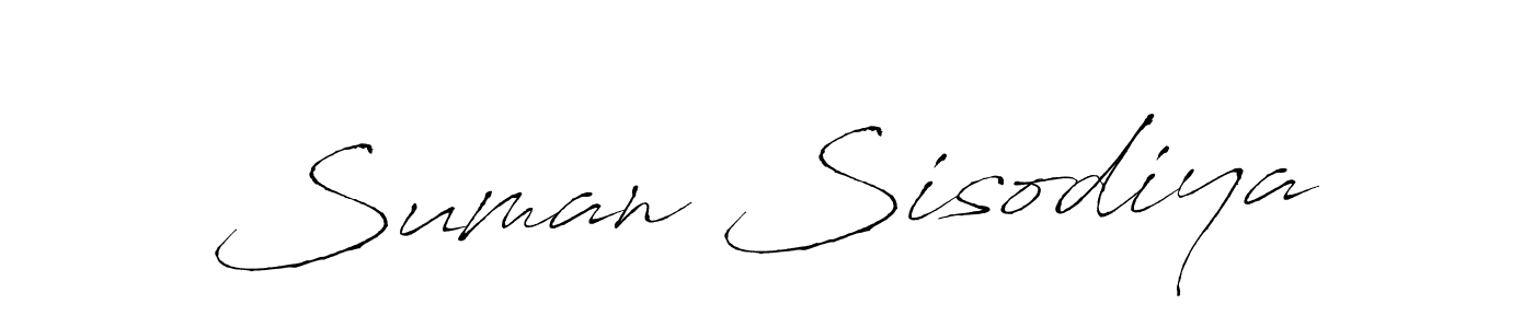 How to make Suman Sisodiya signature? Antro_Vectra is a professional autograph style. Create handwritten signature for Suman Sisodiya name. Suman Sisodiya signature style 6 images and pictures png