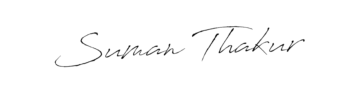 Make a beautiful signature design for name Suman Thakur. With this signature (Antro_Vectra) style, you can create a handwritten signature for free. Suman Thakur signature style 6 images and pictures png