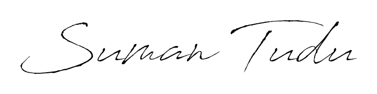 Stand out with a creative autograph for Suman Tudu. The Antro_Vectra styling blends modern aesthetics with classic signature flourishes. Suman Tudu signature style 6 images and pictures png