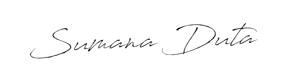 Make a beautiful signature design for name Sumana Duta. With this signature (Antro_Vectra) style, you can create a handwritten signature for free. Sumana Duta signature style 6 images and pictures png