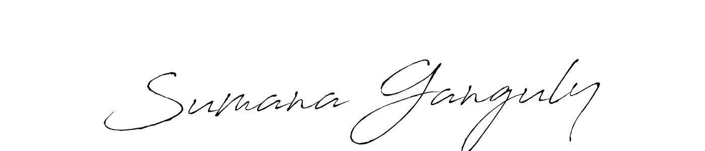 You should practise on your own different ways (Antro_Vectra) to write your name (Sumana Ganguly) in signature. don't let someone else do it for you. Sumana Ganguly signature style 6 images and pictures png