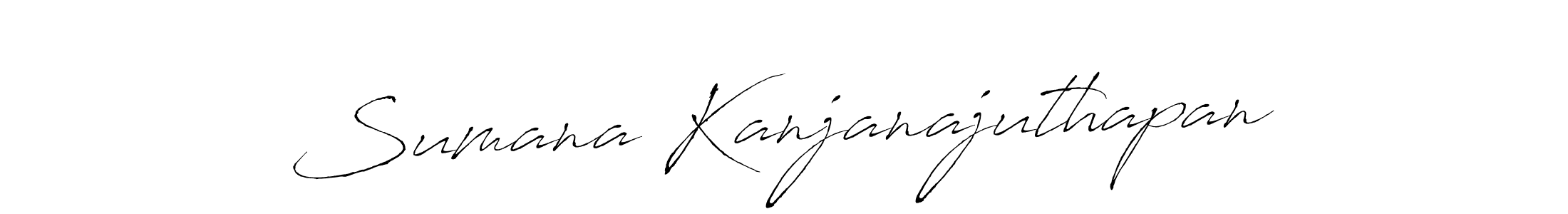 Antro_Vectra is a professional signature style that is perfect for those who want to add a touch of class to their signature. It is also a great choice for those who want to make their signature more unique. Get Sumana Kanjanajuthapan name to fancy signature for free. Sumana Kanjanajuthapan signature style 6 images and pictures png