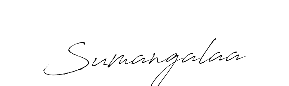 Use a signature maker to create a handwritten signature online. With this signature software, you can design (Antro_Vectra) your own signature for name Sumangalaa. Sumangalaa signature style 6 images and pictures png