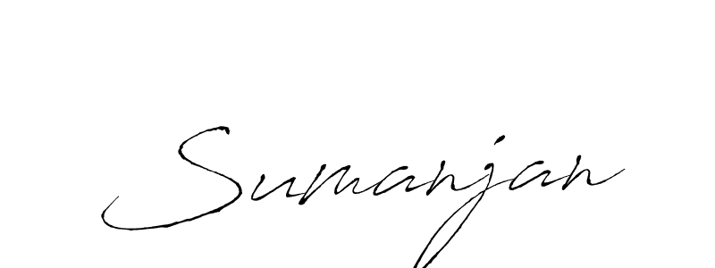 How to make Sumanjan signature? Antro_Vectra is a professional autograph style. Create handwritten signature for Sumanjan name. Sumanjan signature style 6 images and pictures png