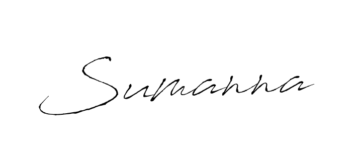 Antro_Vectra is a professional signature style that is perfect for those who want to add a touch of class to their signature. It is also a great choice for those who want to make their signature more unique. Get Sumanna name to fancy signature for free. Sumanna signature style 6 images and pictures png