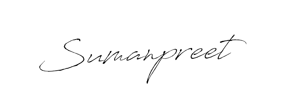 Make a beautiful signature design for name Sumanpreet. With this signature (Antro_Vectra) style, you can create a handwritten signature for free. Sumanpreet signature style 6 images and pictures png