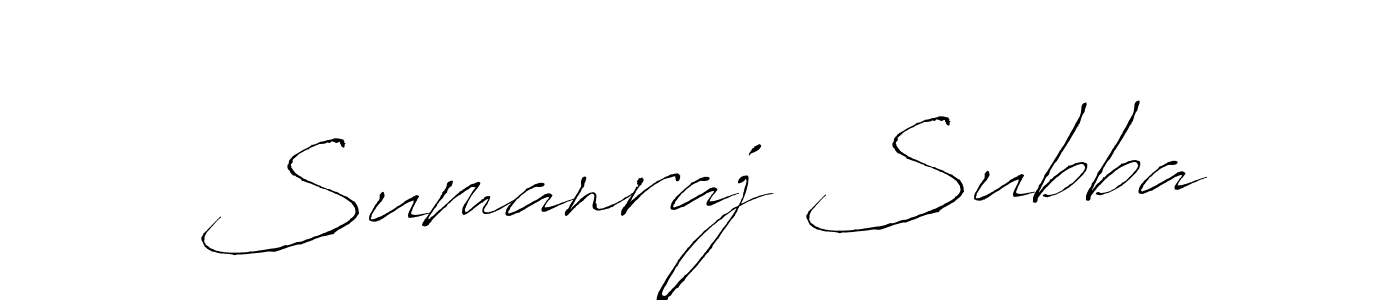 Sumanraj Subba stylish signature style. Best Handwritten Sign (Antro_Vectra) for my name. Handwritten Signature Collection Ideas for my name Sumanraj Subba. Sumanraj Subba signature style 6 images and pictures png