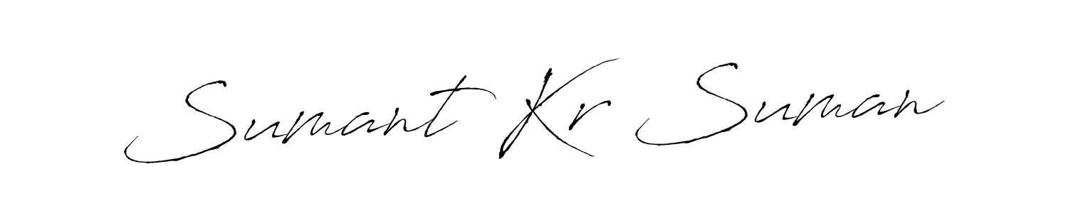 Also we have Sumant Kr Suman name is the best signature style. Create professional handwritten signature collection using Antro_Vectra autograph style. Sumant Kr Suman signature style 6 images and pictures png