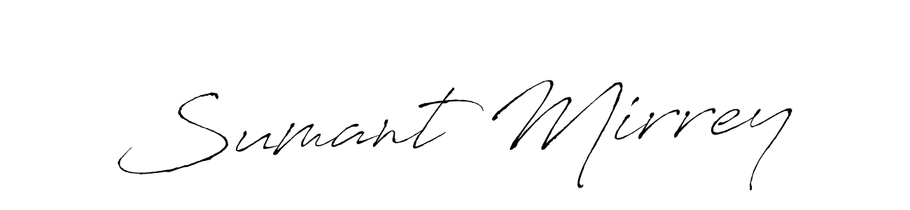 Also You can easily find your signature by using the search form. We will create Sumant Mirrey name handwritten signature images for you free of cost using Antro_Vectra sign style. Sumant Mirrey signature style 6 images and pictures png