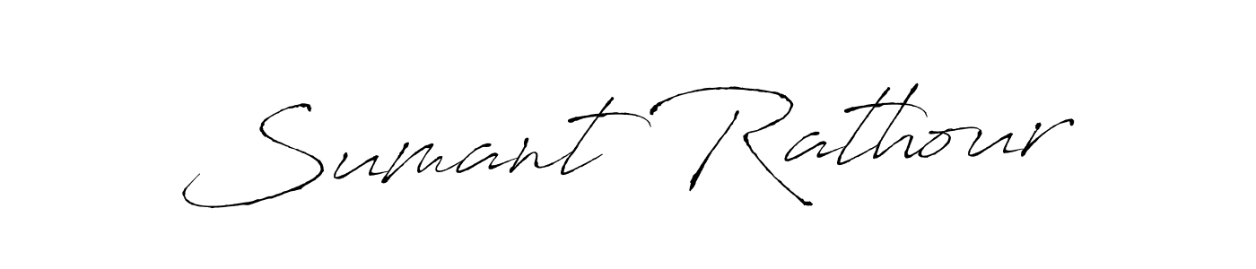 How to make Sumant Rathour name signature. Use Antro_Vectra style for creating short signs online. This is the latest handwritten sign. Sumant Rathour signature style 6 images and pictures png