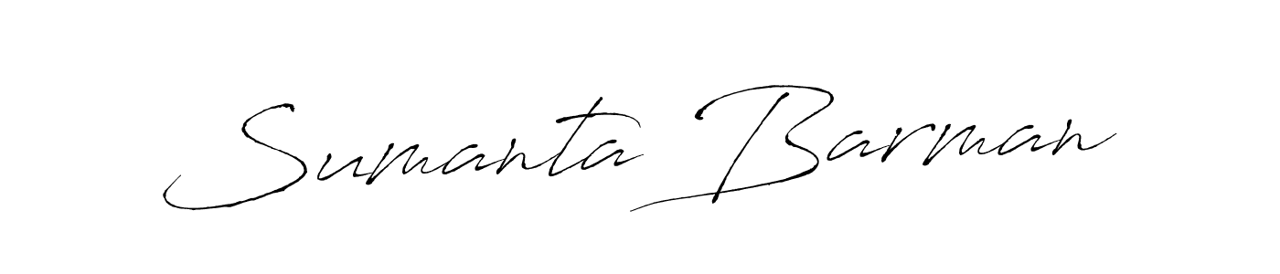 How to make Sumanta Barman name signature. Use Antro_Vectra style for creating short signs online. This is the latest handwritten sign. Sumanta Barman signature style 6 images and pictures png