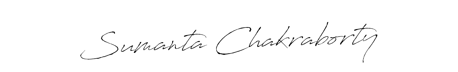 How to make Sumanta Chakraborty name signature. Use Antro_Vectra style for creating short signs online. This is the latest handwritten sign. Sumanta Chakraborty signature style 6 images and pictures png