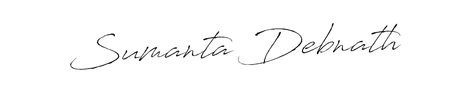 Create a beautiful signature design for name Sumanta Debnath. With this signature (Antro_Vectra) fonts, you can make a handwritten signature for free. Sumanta Debnath signature style 6 images and pictures png