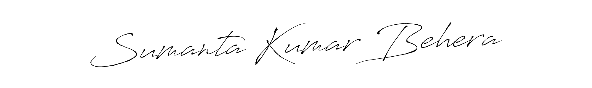 The best way (Antro_Vectra) to make a short signature is to pick only two or three words in your name. The name Sumanta Kumar Behera include a total of six letters. For converting this name. Sumanta Kumar Behera signature style 6 images and pictures png