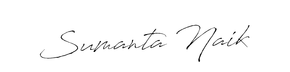 Create a beautiful signature design for name Sumanta Naik. With this signature (Antro_Vectra) fonts, you can make a handwritten signature for free. Sumanta Naik signature style 6 images and pictures png