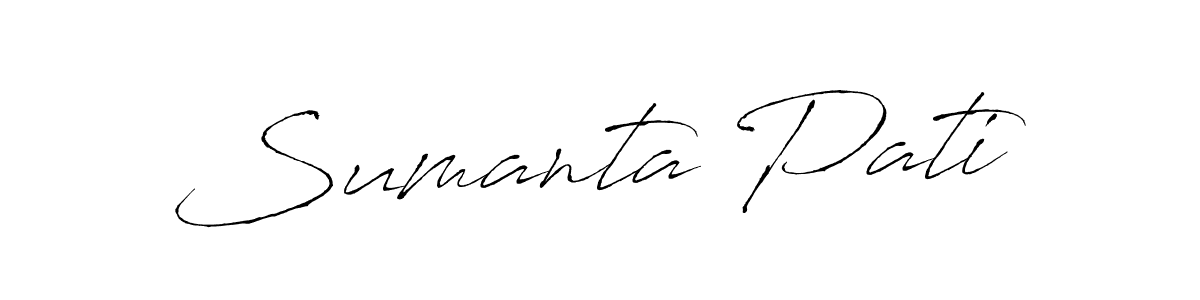 Use a signature maker to create a handwritten signature online. With this signature software, you can design (Antro_Vectra) your own signature for name Sumanta Pati. Sumanta Pati signature style 6 images and pictures png