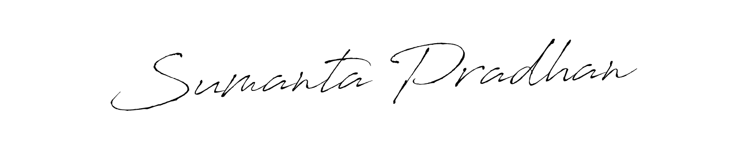 How to make Sumanta Pradhan signature? Antro_Vectra is a professional autograph style. Create handwritten signature for Sumanta Pradhan name. Sumanta Pradhan signature style 6 images and pictures png