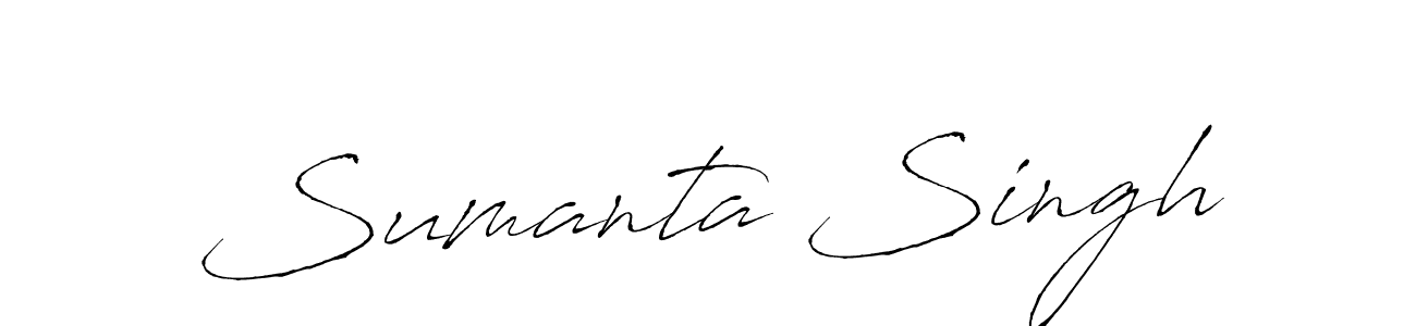 Design your own signature with our free online signature maker. With this signature software, you can create a handwritten (Antro_Vectra) signature for name Sumanta Singh. Sumanta Singh signature style 6 images and pictures png