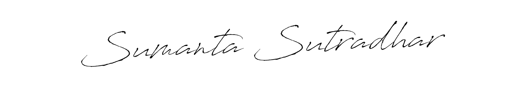 Antro_Vectra is a professional signature style that is perfect for those who want to add a touch of class to their signature. It is also a great choice for those who want to make their signature more unique. Get Sumanta Sutradhar name to fancy signature for free. Sumanta Sutradhar signature style 6 images and pictures png