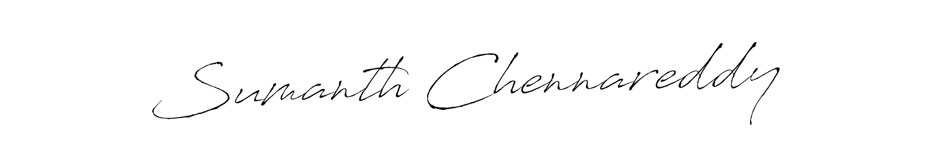 Create a beautiful signature design for name Sumanth Chennareddy. With this signature (Antro_Vectra) fonts, you can make a handwritten signature for free. Sumanth Chennareddy signature style 6 images and pictures png