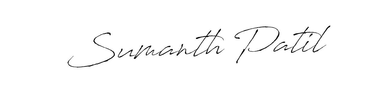 Design your own signature with our free online signature maker. With this signature software, you can create a handwritten (Antro_Vectra) signature for name Sumanth Patil. Sumanth Patil signature style 6 images and pictures png