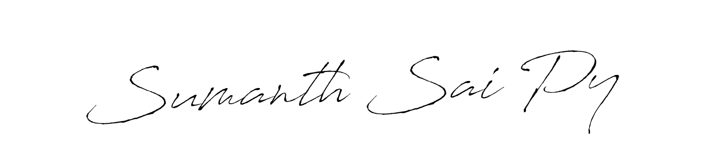 You can use this online signature creator to create a handwritten signature for the name Sumanth Sai Py. This is the best online autograph maker. Sumanth Sai Py signature style 6 images and pictures png