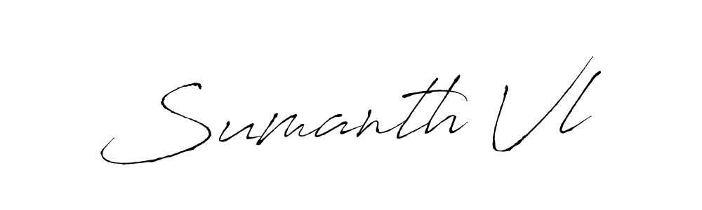 Make a beautiful signature design for name Sumanth Vl. Use this online signature maker to create a handwritten signature for free. Sumanth Vl signature style 6 images and pictures png