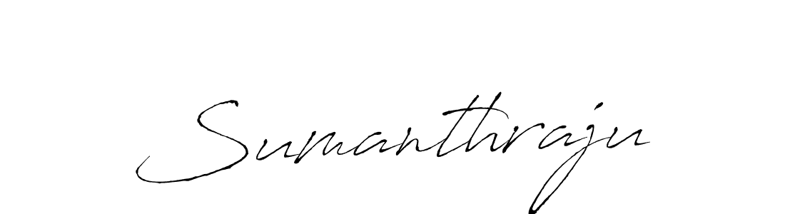 Create a beautiful signature design for name Sumanthraju. With this signature (Antro_Vectra) fonts, you can make a handwritten signature for free. Sumanthraju signature style 6 images and pictures png